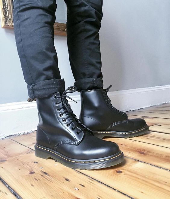 combat boots fashion male