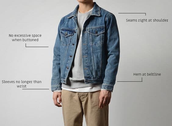short cut jean jacket