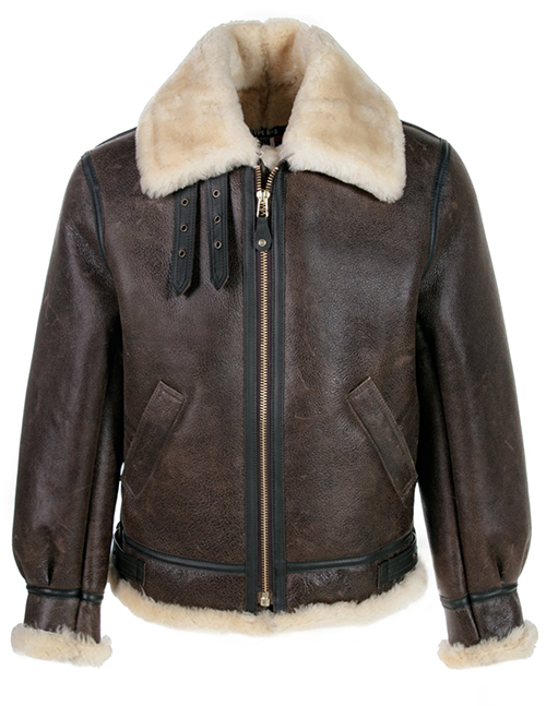 Schott Classic B-3 Sheepskin Leather Bomber Jacket