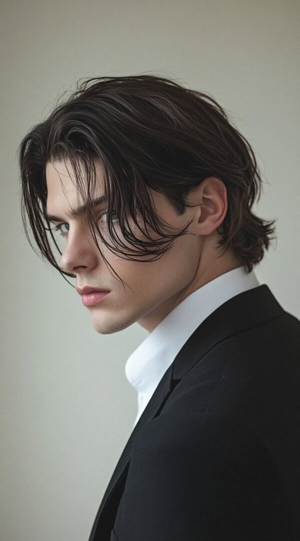 Middle Part Rounded Back Tapered Middle Part Haircut: How to Get the Look β OnPointFresh
