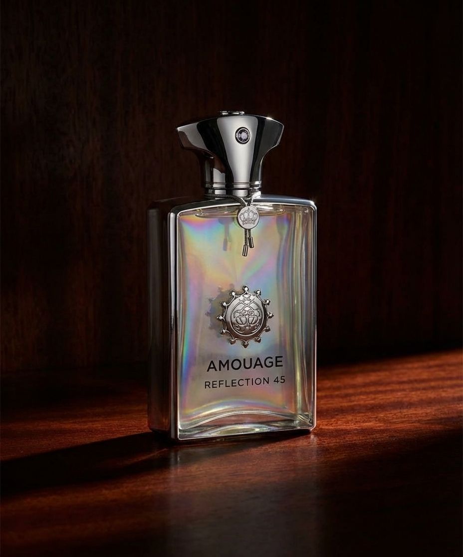 Amouage Reflection Man Interlude cologne bottles